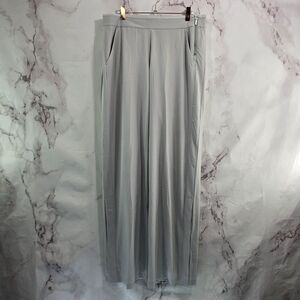 Athleta Pants Womens 10 Tall X 33 Gray Gramercy Track Trouser Snap Off High Rise